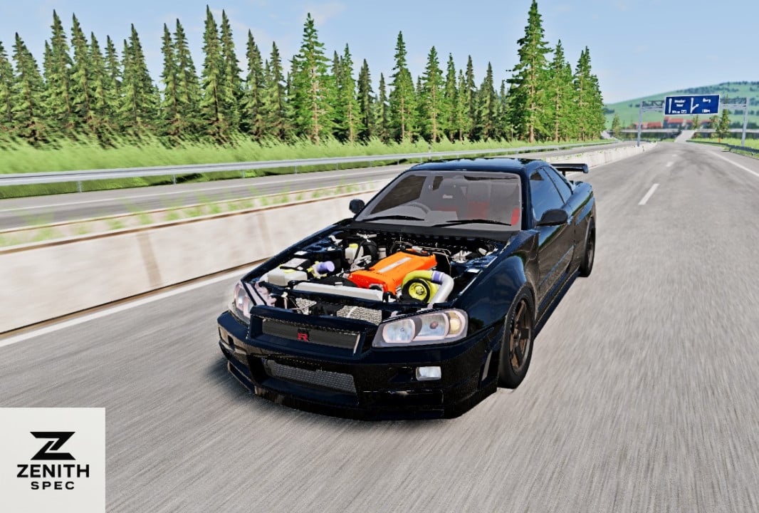 Nissan Skyline GTR R34 big single turbo